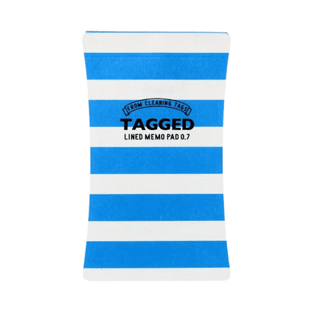 Tagged Outdoor Memo Pad: 3 in. x 5 in. (Blue Stripe)