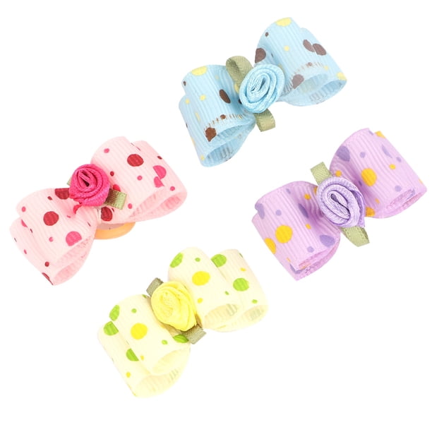 Accesorios para el cabello ANGGREK Banda elástica con lazo para perro 20 piezas Color aleatorio