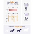 thumbnail image 5 of LE TAUCI Ceramic Slow Feeder Dog Bowls Small Breed, 0.6 Cups Dog Food Dish for Fast Eaters, Puzzle Bowl for Small Dogs and Cats,Purple, 5 of 10