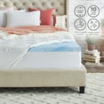 thumbnail image 3 of nue by Novaform Pillow Top & Gel Memory Foam Mattress Topper, King, 3-inch, Plush Comfort, 3 of 8