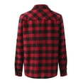 thumbnail image 7 of FJGFUKHO Flannel Shirt for Women 2023, Plaid Shirts for Women Long Sleeve Button Down Christmas Fall Jacket, Long Sleeve T Shirt, Womens Fall Fashion 2023, Red 2XL, 7 of 7