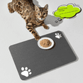 thumbnail image 3 of Alfombrilla especial para alimentación de mascotas, mantel individual para gatos y perros, suministros para gatos, alfombrilla de silicona para jaula de perros, alfombrilla antideslizante impermeable, 3 of 6