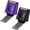 Black and Purple, variant on 2 Pcs Identity Theft Prevention Stamp Guard Your ID Stamp Roller Address Blocker Wide Rolling Security for Mail (Mint Green and Gray,Medium)
