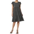 thumbnail image 1 of TheMoogan Women's PLUS Flutter Ruffle Cap Sleeve Tiered Jersey Babydoll A-Line Midi Day Dress, 1 of 6