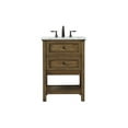 thumbnail image 3 of Elegant Decor Metropolis 24" Aluminum MDF Single Bathroom Vanity in Driftwood, 3 of 8