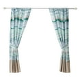 thumbnail image 2 of Vira 63 Inch Window Curtains, Ocean Waves and Sand Print, Rod Pockets, 2 of 6