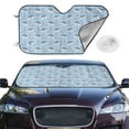 thumbnail image 2 of Kdxio Rainbow Dinosaur Print Windshield Sun Shade,UV Rays and Sun Heat Protection,Sunshade for Car Windshield,Car Shade Front Windshield -, 2 of 6