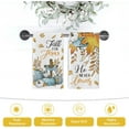 thumbnail image 6 of Teal Pumpkin Patch Fall for Jesus Kitchen Dish Towels Set of 2, Autumn Religious Cross Hand Towels Drying Baking Cooking Cloth, Thanksgiving Maple Leaves Farmhouse Home Kitchen Decor 18x26 Inch, 6 of 6