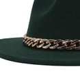 thumbnail image 3 of Elegant Hat with Chain Big Brim Classic Fashionable Panama Breathable Luxury Hat for women Outdoors Ladies ,, 3 of 4
