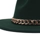 thumbnail image 3 of Sombrero de Jazz  de Cadena Ala Clásico Jazz Panamá Uno Zulema Jazz sombrero hombres, 3 of 4