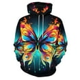 thumbnail image 3 of Hoodies Watercolor Butterfly Casual Pullover Hoodie Long Sleeve Sweatshirts Birthday Gift, 3 of 5
