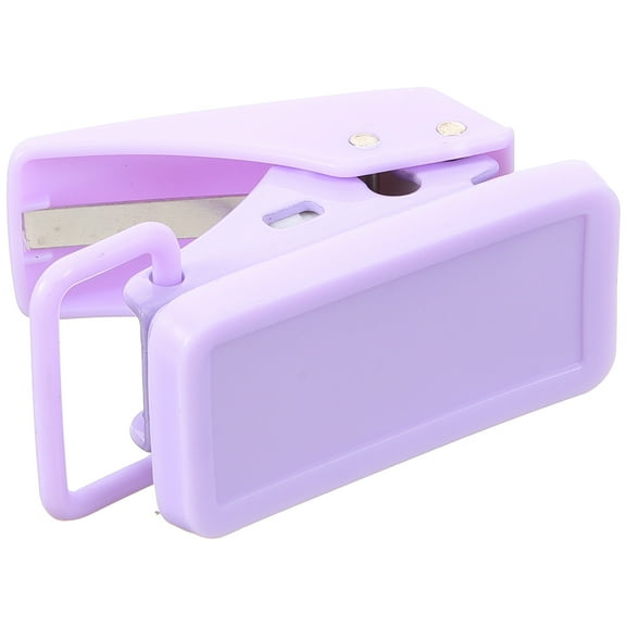 Hole Puncher Craft Prong Paper Fasteners Loose Leaf Single Office Purple