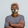 thumbnail image 4 of Couvre-visage de Cyclisme Imprimé 3D pour Hommes, Polyester Respirant Protection Solaire pour Activités Extérieures Plage Randonnée, 4 of 5