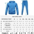 thumbnail image 5 of Zusmen Tracksuit Mens, Casual Long Sleeve Full-Zip Running Sweatsuit Sets , Track Jackets and Pants 2 Piece Outfit, Warm Jogging Sweat Suits for Men Light blue M, 5 of 5