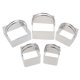 thumbnail image 5 of unbranded 5Ud Cortadores De Galletas Y Mousse Ring De Metal Plateado Con Borde Suave Para Hornear, 5 of 7