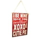 thumbnail image 1 of Be Mine Love You SweetHeart XOXO Valentines Day Door Decor Wall Hanging Sign perfecl Be Mine Sweetheart Plaque, 1 of 8