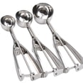thumbnail image 2 of Ice Cream Scoops Multi-function Handle Fruits Ball Stainless Steel Multi-function Trigger Maker Baller Kitchen Shop Watermelon Jelly Cookie Accessories 5cm, 2 of 9