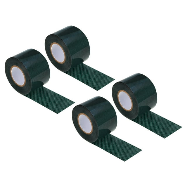 Unique Bargains Turf Tape 2'x16 FT, 4 Pack Double-side Self Adhesive Artificial Grass Seaming Tape, Green