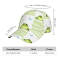 thumbnail image 2 of Picia Frogs and Dragonflies pattern Trucker Low Profile Hat Men Women Baseball Cap Dad Hat Adjustable Unconstructed Plain Cap, 2 of 9