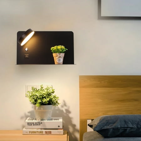 

CHNGYJC Modern Bedroom LED Wall Lights With Convenient Switch and High-Speed USB Charging Interface 5V 2.1A Stylish Flower Luminaire Wandlamp for Indoor Fixtures at Maison