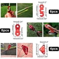thumbnail image 4 of 30pcs 5 Styles Adjuster Tent Tensioners Rope Adjuster Red Aluminum Alloy Guyline Tent Line Tensioner Wind Rope Buckle Tent Rope Adjuster Cord Lock, 4 of 5