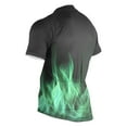 thumbnail image 3 of joogoo Green Flames Men's Cycling Jerseys Mountain Bike Short Sleeve Tops 2XL, 3 of 7