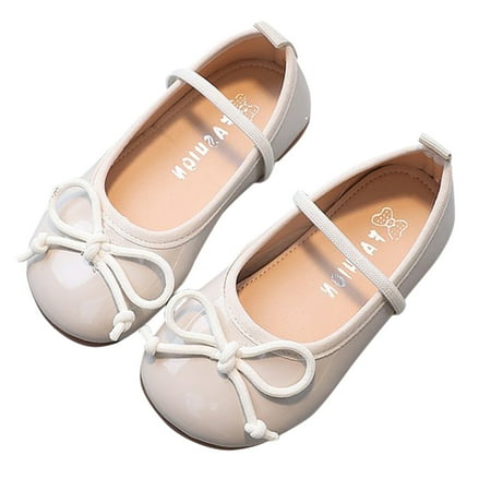 

TOWED22 Toddler Girls Shoes Girls Shoes Autumn Children Princess Shoes Non Slip Soft Sole Leather Shoes Toddler Girl Sandals White