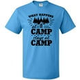thumbnail image 3 of Inktastic What Happens at Camp Stays at Camp with Tent and Woods T-Shirt, 3 of 5