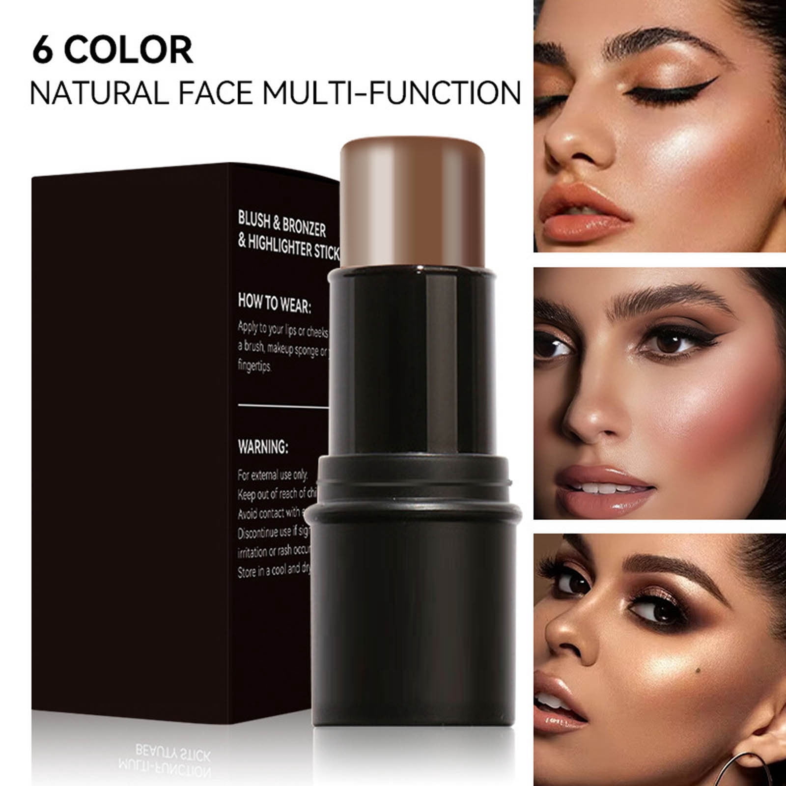 Glitter Liner Korean Makeup Highlighter Stick for Eyes Makeup Highlighter Stick Hair Shadow Glow in The Dark Makeup Basketball Headbands Makeup Practice Face with Eyebrows Cosmetics Makeup