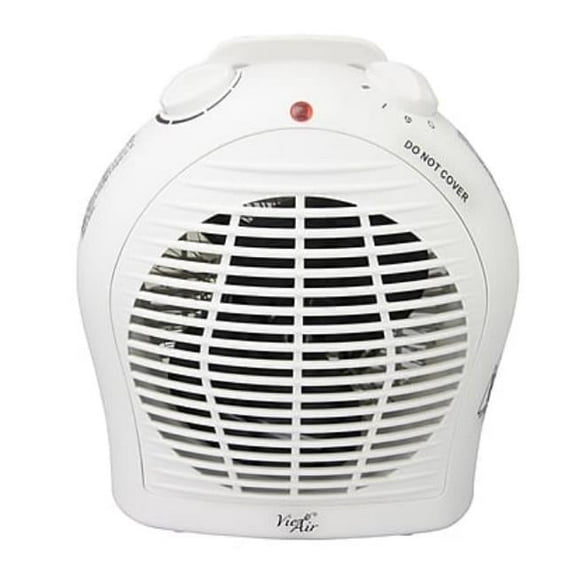 Portable 2 Setting Fan Heater White