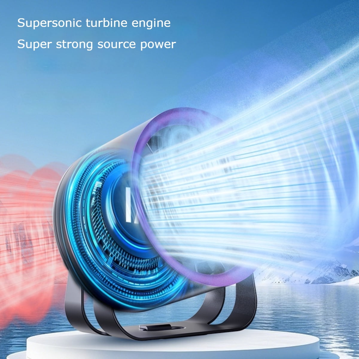 2025 New Model Desktop Circulator Fan - 100 Speeds, USB Rechargeable, High-Speed, Suitable for Outdoor Use, Wall-Mountable & Desktop Compatible
