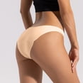 thumbnail image 5 of Lunuaoe Women's Low Waist Cheeky Panties, Skin-Friendly Cotton Crotch Underwear, Breathable Solid Color Briefs, 5 of 8