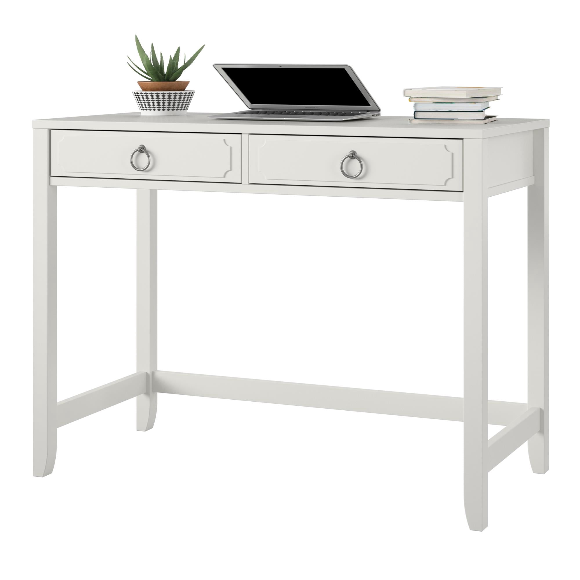 Her Majesty 2 Drawer Writing Desk, White