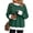A2 Green, variant on Women's Oversized Colorblock Crew Neck Sweatshirt Plaid Trim Patchwork Long Sleeve Loose Fit Pullover Top Cozy Featuring Playful Gingham Contrast Cuffs and Collar,Soft Casual Tunic Style. Red