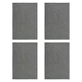 thumbnail image 4 of 4 Pcs Sets de Table en Lin Double Couche Style Moderne Lavables Résistants aux Taches pour Table à Manger Maison Gris Foncé, 4 of 8