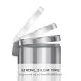 thumbnail image 3 of simplehuman Round Step Can, 4.5L / 1.2 Gallon Compact Bathroom Trash Can, 150,000-Step Pedal, Lid Shox® Silent Close, Removable Inner Bucket, Brushed Stainless Steel, 3 of 9