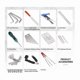 thumbnail image 4 of Guitar Repair Tool Kit, String Changing Tool, Wrench, Grinding File, Measuring Ruler, Stringer, Leve, 4 of 5