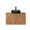 Black,Brown Oak, variant on TURIO 30" Bathroom Vanity with Sink, Freestanding Plywood Bathroom Storage Cabinet with 2 Doors, White Rectangular Ceramic Basin and Roma Travertine-Pattern Sintered Stone Counter Top, Woodgrain Colo