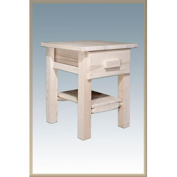 Montana Woodworks  Homestead Nightstand with Drawer - Ready To Finish - 20in.x 20in.x 26in.