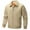 Khaki, variant on Men's Flight Suit Jacket Hooded Design Long Sleeve Casual Lightweight Workwear Fashion Autumn Top