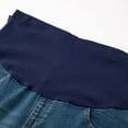 thumbnail image 6 of Frostluinai Maternity Jeans for Women Straight Leg Stretchy Denim Pregnancy Boyfriend Jean Over The Belly Support Wide Leg Pants with Pocket Blue L, 6 of 8