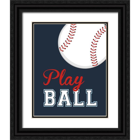 Robinson, Tamara 26x32 Black Ornate Wood Framed with Double Matting Museum Art Print Titled - Play Ball