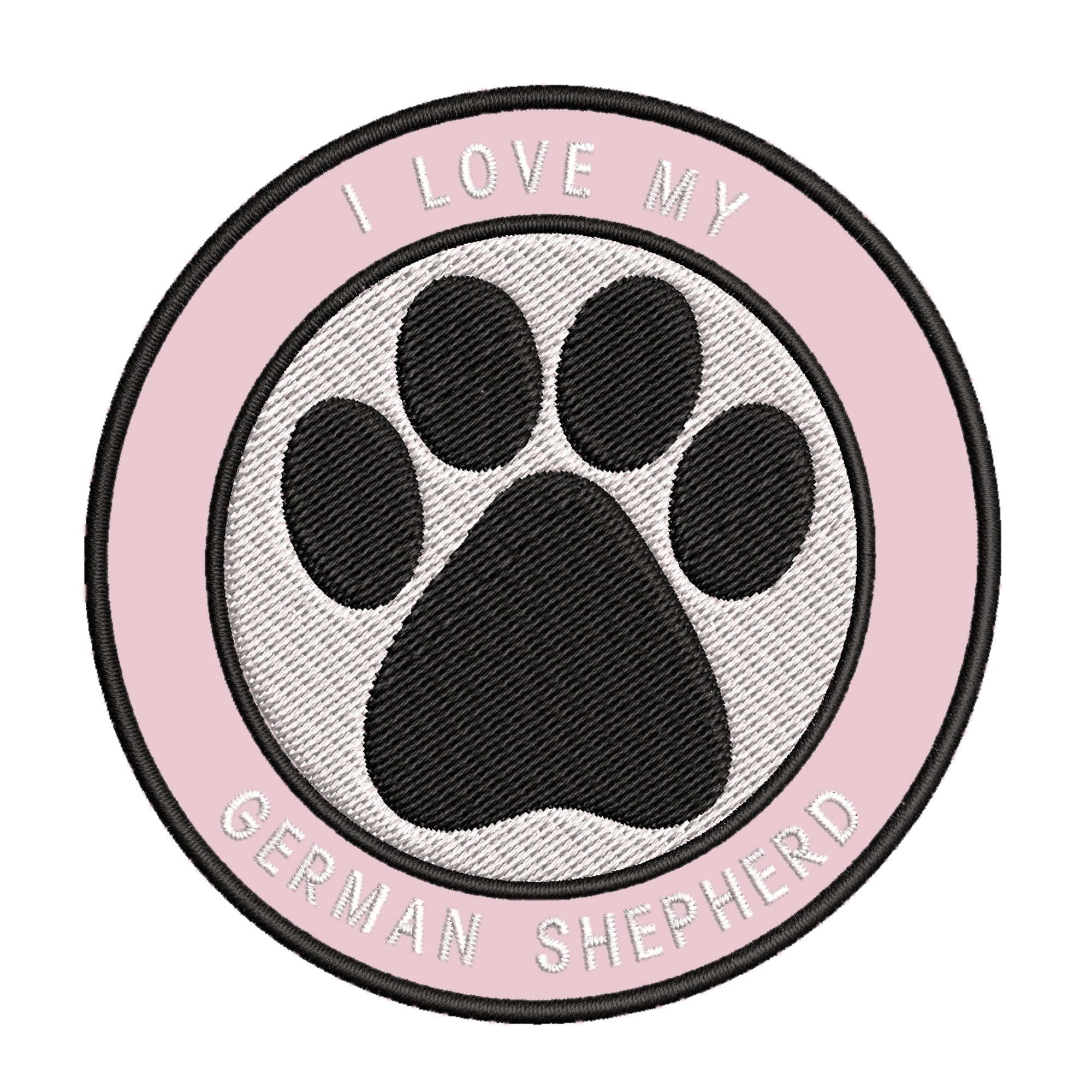 PUG HEAD Dog Lover Pet Small Embroidered Iron On Patch