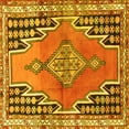 thumbnail image 1 of Ahgly Company Machine Washable Indoor Square Persian Yellow Traditional Area Rugs, 5' Square, 1 of 4