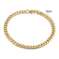thumbnail image 1 of Vnox Basic 3/5/7/9/11mm de ancho Curb pulseras de cadena de eslabones cubanos para hombres y mujeres joyería antialergia pulsera de acero inoxidable regalos Tan Jianjun  unisex, 1 of 2
