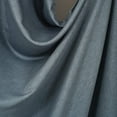thumbnail image 2 of 3S Brother's Pinch Pleated Linen Texture Drapes Home Décor Single Panel Custom Made Window Curtains - Made in Turkey - Blue ( 52" W x 204" L ), 2 of 3