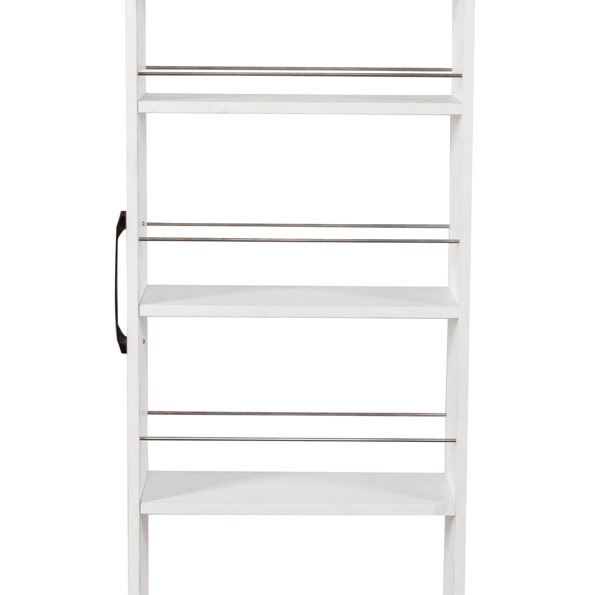 Leumius 7 Tier Multipurpose Pull-out Storage Shelf, Open Shelf for Kitchen Living Room and Narrow Spaces White