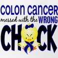 thumbnail image 2 of CafePress - Colon Cancer Messed With Wrong Chick - Adjustable Unisex Printed Trucker Hat with Mesh Back, 2 of 10