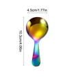 thumbnail image 3 of Kids Dessert Spoon Short Handle Stnless Steel Cake Ice Cream Pudding Spoon Children Utensil Safe Toddler Eating Spoon Small Teaspoon 4.05 Inch, 3 of 5