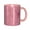 Pink, variant on Embossed Pink Floral Coffee Mug Fun Custom Ceramic Mugs 11oz Black